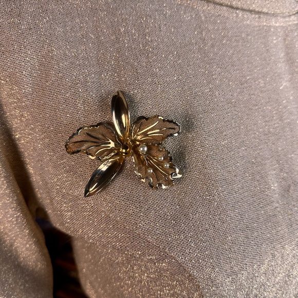 Vintage 1960’s Jannell Of California Dress w Vintage Brooch - Size Small - Picture 12 of 14